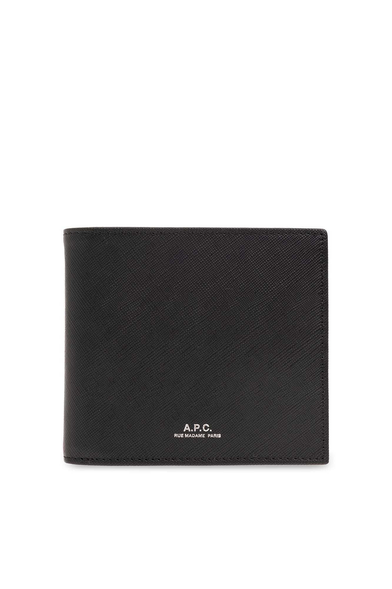 Black New London leather wallet A.P.C. Vitkac Canada